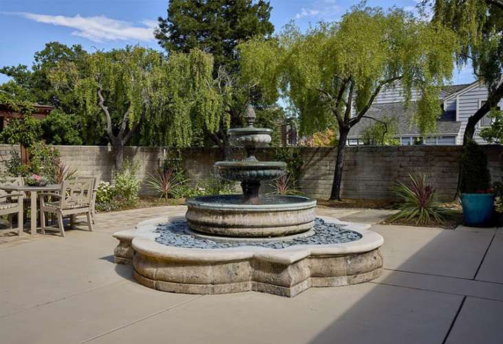 Drake Terrace courtyard