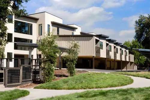 Exterior view of PEP Housing Pony Express Senior Apartments